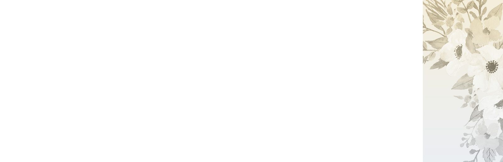 Soft beige floral watercolor with leaves on a light background.